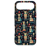 Scandi Tribal Cat Geometric Teal Rustic Pattern Case for iPhone Air