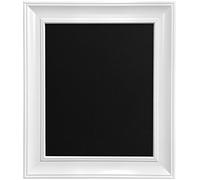 Scandi Vintage White Picture Photo Frame with Black Backing Board A4