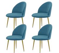 Scandian Velvet Dining Chair Covers 4/6 Pack Stretch Shell Design No Armrest Ideal for Weddings Hotels Restaurants - Color K Size 4PC
