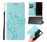 ScandiCasis Leather Case for Samsung Galaxy S25 Ultra, Elegant Flip Phone Case with [3*Card Slots] [Wallet] [[Kickstand] [Wrist Strap], Magnetic Closure Shockproof Cover, Mint Green