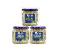 ScandiKitchen Abba Dillsill Herring in Dill Marinade, 3 Pack 240 G | Dillsill-style Scandinavian herring with a classic dill marinade. Imported from Sweden, ready to serve straight from the jar.