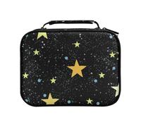 Scandinavia Doodle Stars Pencil Bag Large Capacity Pencil Case for Colouring Pencils Pen Bag Marker Organizer
