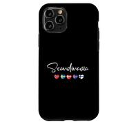 Scandinavia Heart Flag - Norway Sweden Denmark Souvenir Case for iPhone 11 Pro