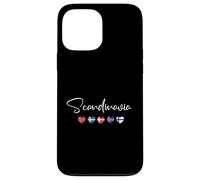 Scandinavia Heart Flag - Norway Sweden Denmark Souvenir Case for iPhone 13 Pro Max