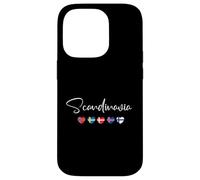 Scandinavia Heart Flag - Norway Sweden Denmark Souvenir Case for iPhone 14 Pro