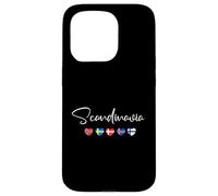 Scandinavia Heart Flag - Norway Sweden Denmark Souvenir Case for iPhone 15 Pro