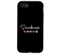 Scandinavia Heart Flag - Norway Sweden Denmark Souvenir Case for iPhone SE (2020) / 7/8
