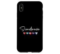 Scandinavia Heart Flag - Norway Sweden Denmark Souvenir Case for iPhone XS Max