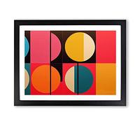 Scandinavian Abstract Art Vol.2 H1022 Framed Print for Living Room Bedroom Home Office Décor, Wall Art Picture Ready to Hang, Black A3 Frame (46 x 34 cm)