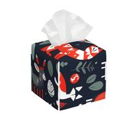 Scandinavian Animals Print Tissue Box Square Decor Living Room Bedroom Office Home Holiday Storage Case Gift