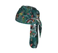 Scandinavian Animals Printed Breathable Cycling Cap, Moisture Wicking Headwrap Do Rag, for Tactical Paintball Use