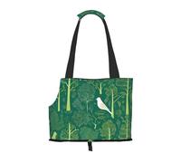 Scandinavian Animals Printed Foldable Pet Bag - Portable Puppy Cat Travel Handbag Tote,Pet Carrier Backpacks.