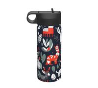 Scandinavian Animals Printing The Print 18 Oz Stainless Steel Sports Insulated Kettle With Lid For Adult Men Women