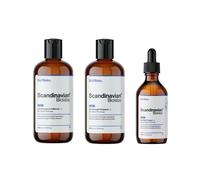 Scandinavian Biolabs Bio-Pilixin Hair Activation Serum & Hair Strength Shampoo + Conditioner For Men 100 ml + 2 x 250 ml