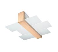 Scandinavian Ceiling Light FENIKS 2 2-Light Wood Natural wood E27 LED