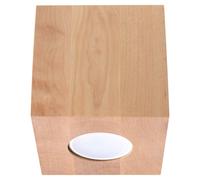 Scandinavian Ceiling Light QUAD Wood Natural wood GU10 LED SOLLUX LIGHTING
