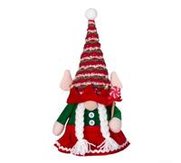 Scandinavian Christmas Gnome Doll Holiday Decoration, Festive Bell-Shaped Cloth Ornament Symbolizing Good Fortune and Joy, Whimsical Centerpiece for Table Desk Shelf or Sofa (Womens fashion)
