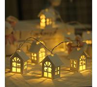 Scandinavian Cottage String Lights - 3M 20 LED Warm White Fairy Lights - Battery Powered Cozy Decor for Bedroom, Christmas, Bookshelf