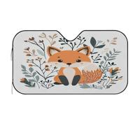 Scandinavian Design Cute Fox Car Windshield Sun Shade