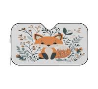 Scandinavian Design Cute Fox Car Windshield Sun Shade