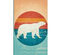 Scandinavian Design Polar Bear mini notebook composition: Elegant and Aesthetic Vintage Pocket Notebook / 152 Pages / National Parks Mini Notebook