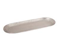 Scandinavian Design Tray Candle Tray Ilnur Silver Oval 45Cm