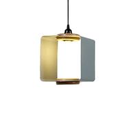 Scandinavian Elegant Hanging Lamp Restaurant Elegant Pendant Lights Industrial Danish Chandelier Square E27Base Ceiling Lighting Fixture for Fast Food Restaurants Office Light Bar Coffee Shop