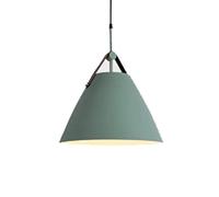 Scandinavian Elegant Hanging Lights Single Head Modern Suspensiom Lamp Cone Shape Color Pendant Light Metal Lampshade Chandelier for Kitchen Island Living Room Dining Room Bar