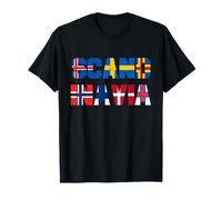 Scandinavian flags, Nordic countries flag, Northern Europe T-Shirt