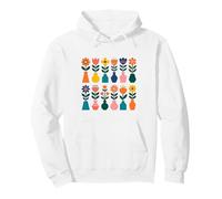 Scandinavian Flower Arrangement Folk Flowers Cottage core Pullover Hoodie