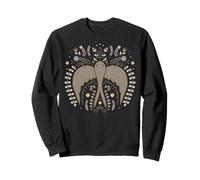 Scandinavian Folk Art Bird - Mystical Boho Earthy Design Sweatshirt