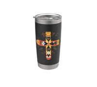 Scandinavian Folk Art Christian Cross Cottagecore Easter Stainless Steel Insulated Tumbler