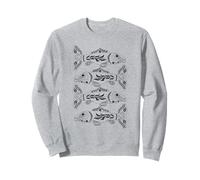 Scandinavian Folk Art Fish Cottagecore Nature Top Sweatshirt