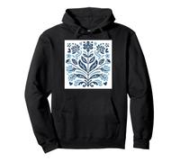 Scandinavian Folk Art Flowers Cottagecore Nature Top Pullover Hoodie