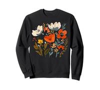 Scandinavian Folk Art Flowers Cottagecore Nature Top Sweatshirt