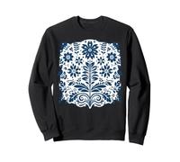 Scandinavian Folk Art Flowers Cottagecore Nature Top Sweatshirt