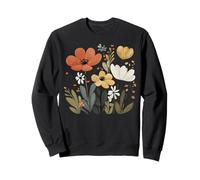 Scandinavian Folk Art Flowers Cottagecore Nature Top Sweatshirt