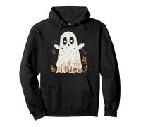 Scandinavian Folk Art Halloween Ghost Boho Fall Womens Top Pullover Hoodie