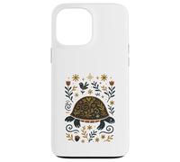 Scandinavian Folk Art Turtle Floral Botanical Case for iPhone 13 Pro Max