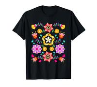Scandinavian Folklore Botanical Folk Vintage Flower Lover T-Shirt