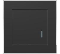 Scandinavian Home Indoor Motion Sensor - HF Motion Sensor Light Switch Standard Size 55-180° 15 m Detection, with 3-Wire Technology/Neutral Conductor for LED, Flush-Mounted Mounting - Dark Grey Matt