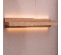 Scandinavian-Japanese Style Wooden Wall Shelf Solid Wood Log Bookends Double-Sided Illuminated Word Separators Original Wood Color Perfect for Home Decor.