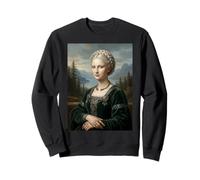 Scandinavian Mona Lisa Famous Painting Art Renaissance Sweatshirt