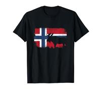 Scandinavian Norway Flag Noreg Norge Scandinavia Norwegian T-Shirt