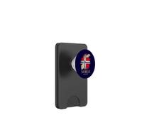 Scandinavian Norway Outline Over Flag Coordinates Norge PopSockets PopWallet for MagSafe