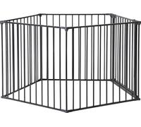 Scandinavian Pet Pen with Wall Fittings-Black