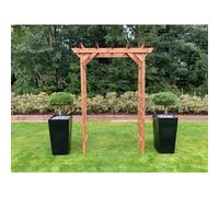 Scandinavian Redwood Garden Arch by Charles Taylor