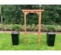 Scandinavian Redwood Garden Arch by Charles Taylor