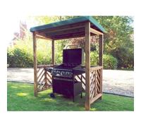 Scandinavian Redwood Garden BBQ Shelter by Charles Taylor Green