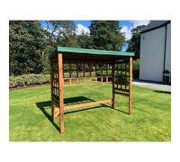 Scandinavian Redwood Garden BBQ Shelter by Charles Taylor Green
